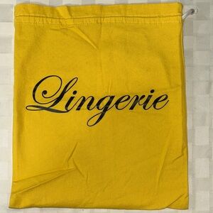 Source Unknown Yellow Lingerie Bag
